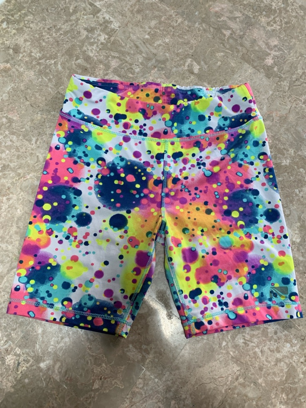 Bright Neon Splash Kids Swim Trunks - Multicolor. Pre-owned. Size M(10/12).